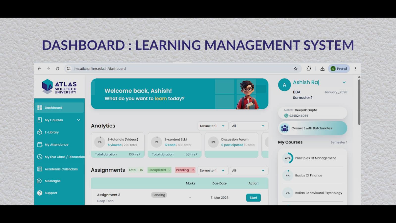 Course Delivery Walkthrough Video